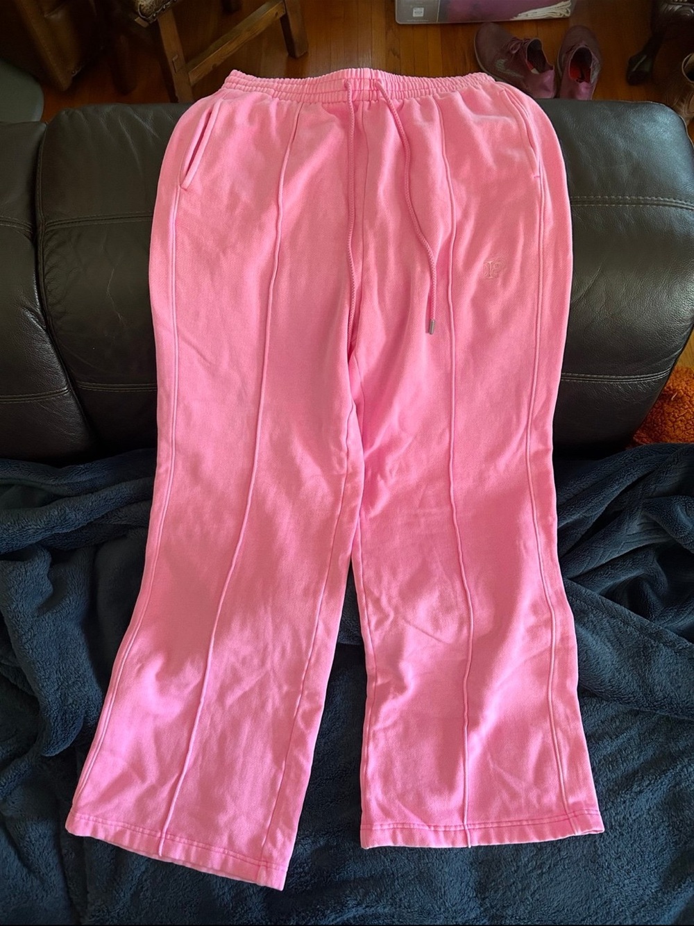 PINK Victoria's Secret Bright Pink Fleece Joggers